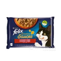 Felix Sensations Multipack morka a jahňa v omáčke 4x85g