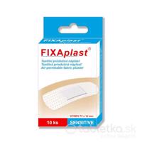 FIXAplast SENSITIVE strip textilná priedušná náplasť 72x19 mm, 10 ks