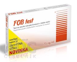FOB TEST  test na okultné krvácanie 75ng/ml so záchytnou sieťkou 1x1 ks