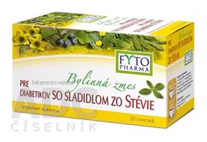 FYTO Bylinná zmes PRE DIABETIKOV so sladidlom zo stévie 20x1,5 g (30 g)