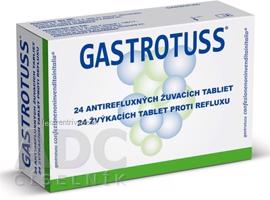 Gastrotuss tablety žuvacie antirefluxné 1x24 ks