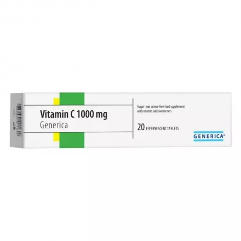 Generica Vitamín C 1000mg šumivé tablety 20 tbl