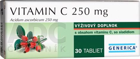 Generica Vitamin C 250 mg 30 tabliet