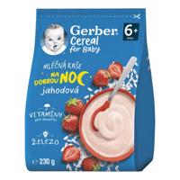 GERBER Cereal mliečna kaša dobrú noc jahodová od ukonč. 6. mesiaca 230 g