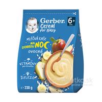 Gerber Cereal Mliečna kaša na Dobrú noc ovocná 6m+, 230g
