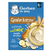 GERBER For baby mliečna kaša pšenično-ovsená banán hruška 6m+ 200 g