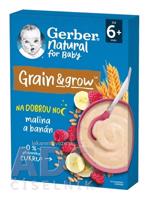 Gerber Natural Mliečna KAŠA Pšenično-ovsená malina a banán (od ukonč. 6. mesiaca) 1x220 g