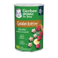 GERBER Organic chrumky ryžovo-pšeničné s malinami a banánom od ukonč. 8. mesiaca 35 g