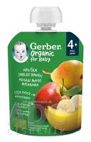 Gerber Organic Kapsička Hruška, jablko, banán bio ovocná desiata (od ukonč. 4. mesiaca) 1x90 g