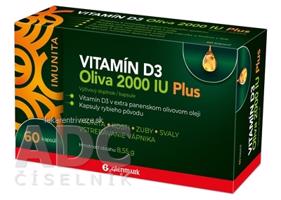 Glenmark VITAMÍN D3 Oliva 2000 IU Plus cps 1x60 ks