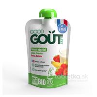 GOOD GOUT BIO ovsený dezert s jahodou a banánom 6m+, 90g