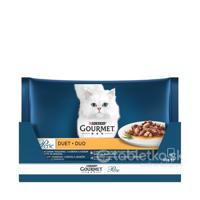 GOURMET PERLE cat Multipack Duo hovädzie a kuracie mäso kapsička 4x85g