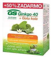 GS Ginkgo 40 + Gotu kola 40+20 tabliet