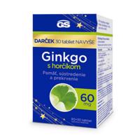 GS Ginkgo 60 mg s horčíkom 90 + 30 tabliet navyše