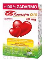 GS Koenzým Q10 30 mg NOVÝ cps (s vitamínom B1) 30+30 zadarmo (60 ks)