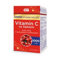 GS Vitamín C 1000 mg so šípkami 100 + 30 tabliet navyše