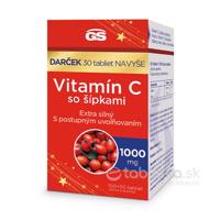 GS Vitamín C 1000mg so šípkami 100tbl+ darček navyše 30tbl