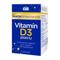 GS Vitamín D3 2000 IU 90 + 30 kapsúl navyše