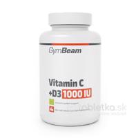 GymBeam Vitamín C + D3 1000IU 90 kapsúl