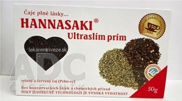 HANNASAKI Ultraslim prim zmes zeleného a červeného Pchu-er čaju, 1x50 g