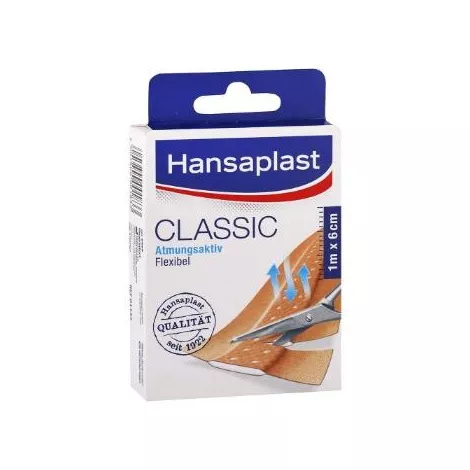 Hansaplast CLASSIC náplasť textilná 6 cm x 1 m 1 ks