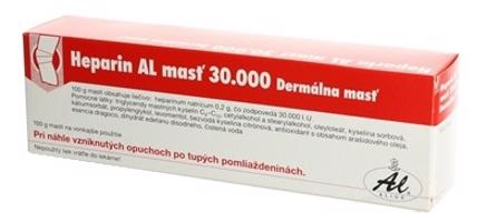 Heparin AL 30000 masť 100 g