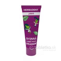 HERBADENT JUNIOR bylinná zubná pasta SPEARMINT 75g