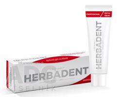 HERBADENT Professional Bylinný gél na ďasná s CHX s chlorhexidínom (0,15 %) 1x25 g