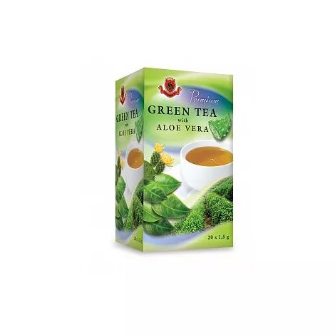 Herbex Premium Green tea s aloe vera zelený čaj 20x1,5 g