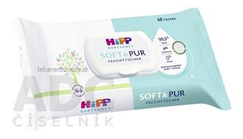 HiPP BabySANFT SOFT & PUR Čistiace vlhčené obrúsky 1x48 ks