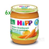 HiPP Príkrm BIO Karotka so zemiakmi zeleninový 4m+, 6x125g