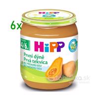 HiPP Príkrm BIO Prvá tekvica zeleninový 4/6m+, 6x125g