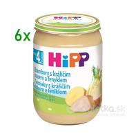 HiPP Príkrm Zemiaky s králičím mäsom a feniklom 4m+, 6x190g