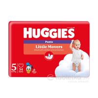 HUGGIES Little Movers 5 plienkové nohavičky 12-17kg 34ks