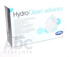 HydroClean advance vankúšik na rany štvorec (7,5x7,5 cm) 1x10 ks