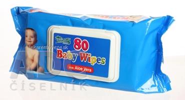 HYGIENICKÉ UTIERKY BABY WIPES S ALOE vlhčené obrúsky 1x80 ks