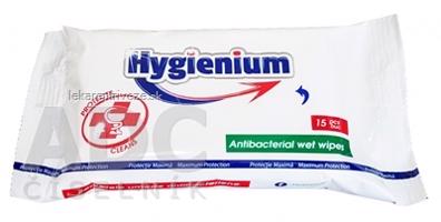 HYGIENIUM Antibakteriálne vlhčené utierky 1x15 ks