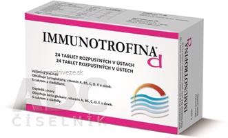 IMMUNOTROFINA d tbl rozpustné v ústach, s cukrom a sladidlami 1x24 ks