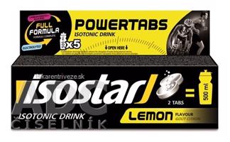 Isostar POWERTABS Lemon šumivé tablety na prípravu izotonického nápoja, príchuť citrón, 1x10 ks