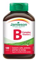 Jamieson B-Komplex s Vitamínom C 100 tabliet