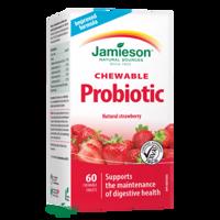 JAMIESON Probiotic s jahodovou príchuťou 60 cmúľacích tabliet