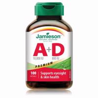 JAMIESON Vitamín A + D premium 100 kapsúl