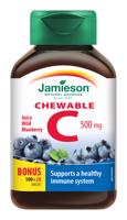 Jamieson Vitamín C 500 mg čučoriedky 120 tabliet