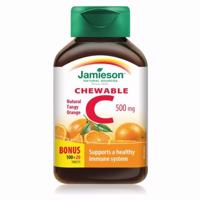 JAMIESON Vitamín C 500 mg s príchuťou pomaranč 120 tabliet