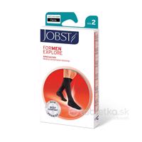 JOBST forMen EXPLORE 2 lýtkové pančuchy so špicou, bežná dĺžka, čierne, veľkosť 3