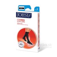 JOBST forMen EXPLORE kompresívne lýtkové pančuchy I.KT, so špicou, bežná dĺžka, čierne, veľkosť 3