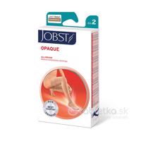 JOBST OPAQUE 2 stehenné pančuchy so silikónovým lemom so špicou, kratšia dĺžka, karamelové, veľkosť 2