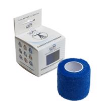 KINE-MAX Cohesive elastic bandage elastické samofixačné ovínadlo 5cm x 4,5m modré 1 ks