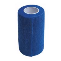 KINE-MAX Cohesive elastic bandage elastické samofixačné ovínadlo modré 10 cm x 4,5 m 1 ks