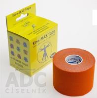 Kine-MAX Super-Pro Cotton Kinesiology Tape oranžová tejpovacia páska 5cm x 5m, 1x1 ks